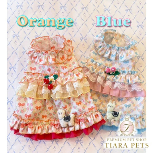 J&Kアニマルズ J&K animals ☆予約受付中☆ リボン ティアードOP【犬服 ドッグウエア ウエア ワンピース ドレス スカート】