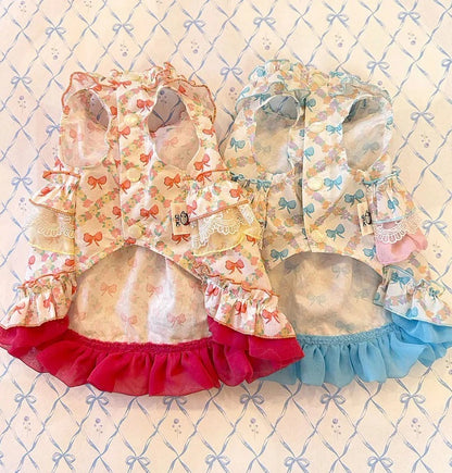J&Kアニマルズ J&K animals ☆予約受付中☆ リボン ティアードOP【犬服 ドッグウエア ウエア ワンピース ドレス スカート】