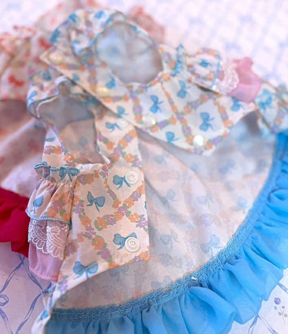 J&Kアニマルズ J&K animals ☆予約受付中☆ リボン ティアードOP【犬服 ドッグウエア ウエア ワンピース ドレス スカート】