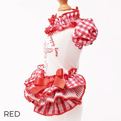 ゴッドピヴァ GODPIVA COOLラビットコラージュワンピース【犬服 ドッグウエア ウエア ワンピース ドレス スカート セレブ】