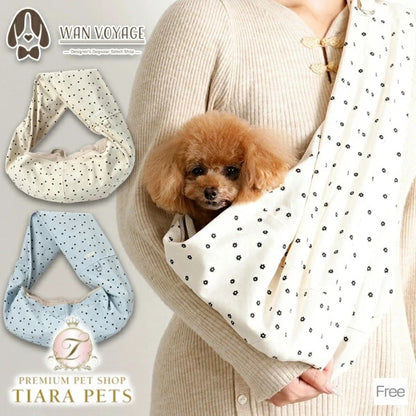 アントゥトゥ Un TouTou ドットスリングバッグ【犬服 キャリーバッグ スリングバック お出掛け セレブ】