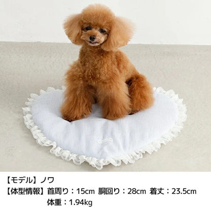アントゥトゥ Un TouTou フリルハートベッド【犬用 マット カフェマット セレブ】