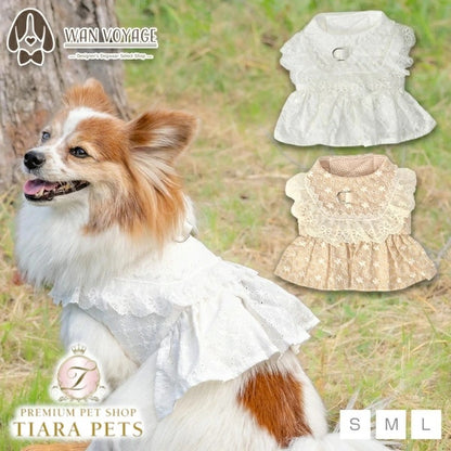 アントゥトゥ Un TouTou ナチュラルレースハーネス【犬用 ハーネス 一体型 お散歩 セレブ】