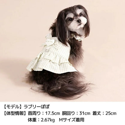 アントゥトゥ Un TouTou フリルリボンハーネス【犬用 ハーネス 一体型 お散歩 セレブ】
