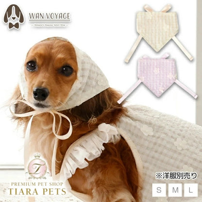 アントゥトゥ Un TouTou お花チェック帽子【犬用 ドッグウエア ウエア 帽子 セレブ】