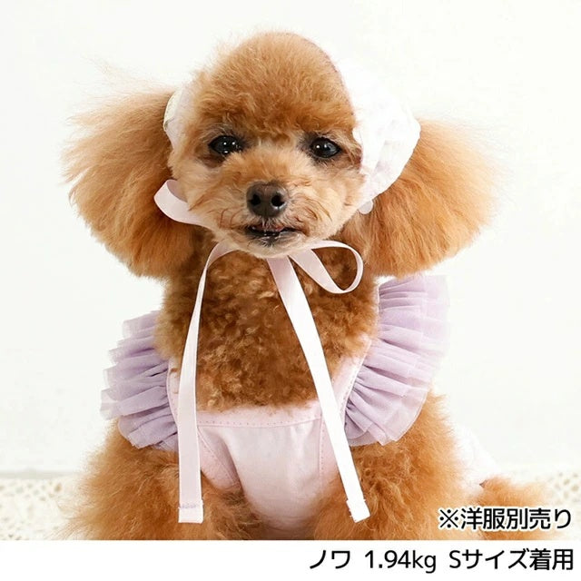 アントゥトゥ Un TouTou お花チェック帽子【犬用 ドッグウエア ウエア 帽子 セレブ】
