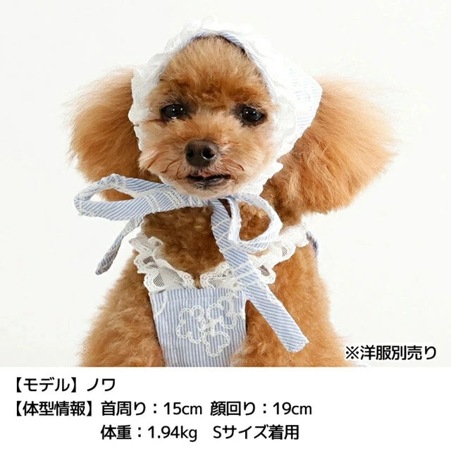アントゥトゥ Un TouTou 花柄刺しゅう帽子【犬用 ドッグウエア ウエア 帽子 セレブ】