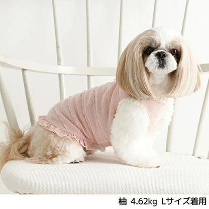 アントゥトゥ Un TouTou 透かし生地レースタンク【犬服 ドッグウエア ウエア トップス タンクトップ ノースリーブ セレブ】