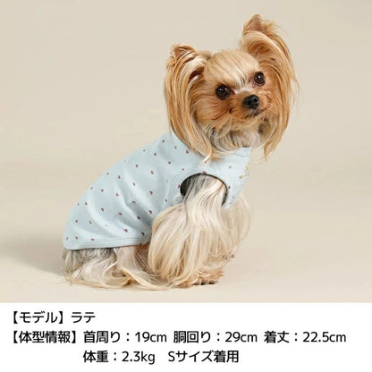 アントゥトゥ Un TouTou ドットハートタンク【犬服 ドッグウエア ウエア トップス タンクトップ ノースリーブ セレブ】