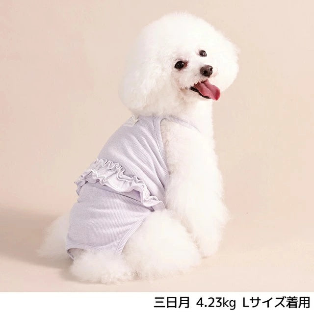 アントゥトゥ Un TouTou ウエストフリルつなぎ【犬服 ドッグウエア ウエア つなぎ ロンパース パンツ セレブ】