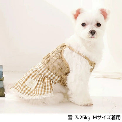 アントゥトゥ Un TouTou ポコポコワンピース【犬服 ドッグウエア ウエア ワンピース スカート ドレス セレブ】