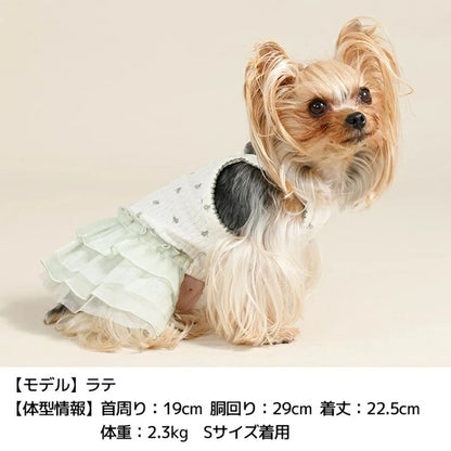 アントゥトゥ Un TouTou 小花柄シフォンワンピ【犬服 ドッグウエア ウエア ワンピース スカート ドレス セレブ】