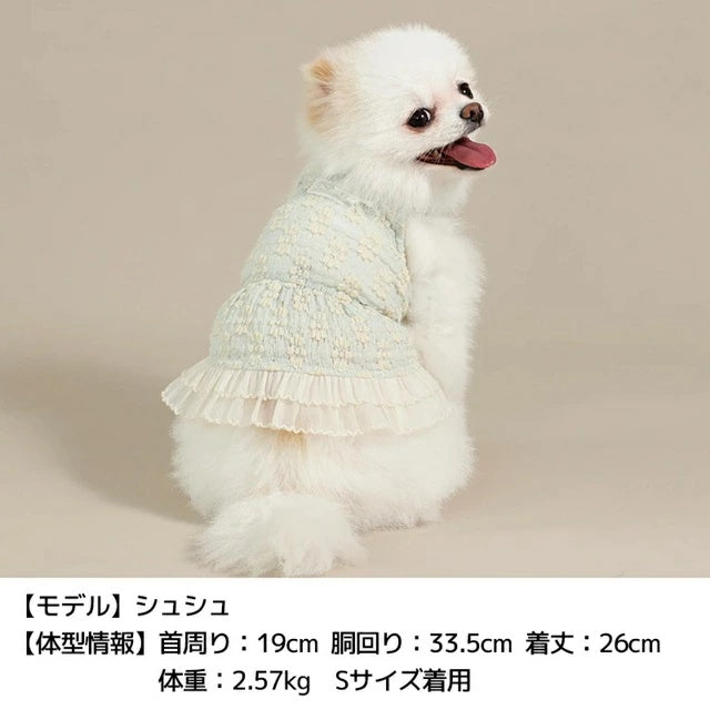 アントゥトゥ Un TouTou エプロン風ワンピ【犬服 ドッグウエア ウエア ワンピース スカート ドレス セレブ】