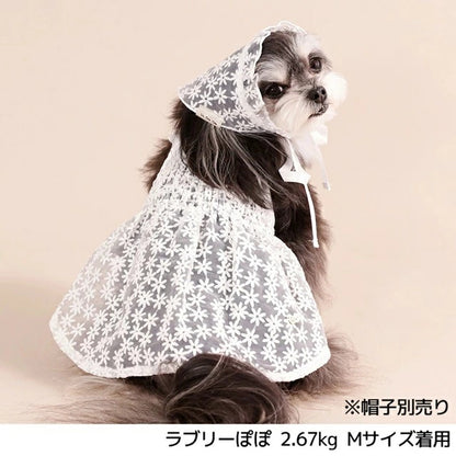 アントゥトゥ Un TouTou 花柄レースワンピ【犬服 ドッグウエア ウエア ワンピース スカート ドレス セレブ】