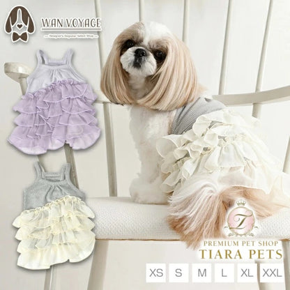 アントゥトゥ Un TouTou キャミフリルワンピ【犬服 ドッグウエア ウエア ワンピース スカート ドレス セレブ】
