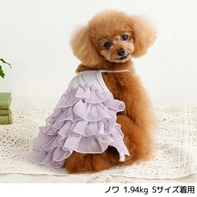 アントゥトゥ Un TouTou キャミフリルワンピ【犬服 ドッグウエア ウエア ワンピース スカート ドレス セレブ】