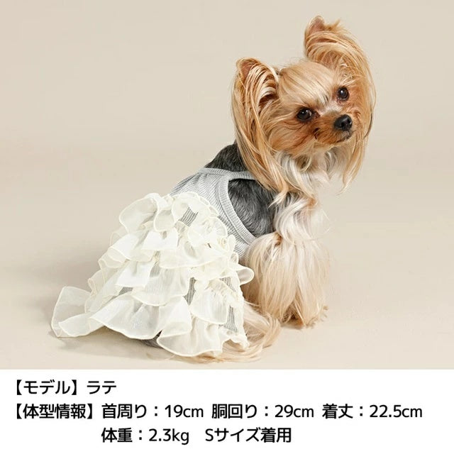 アントゥトゥ Un TouTou キャミフリルワンピ【犬服 ドッグウエア ウエア ワンピース スカート ドレス セレブ】