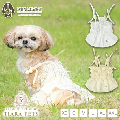 アントゥトゥ Un TouTou ティアードキャミワンピ【犬服 ドッグウエア ウエア ワンピース スカート ドレス セレブ】