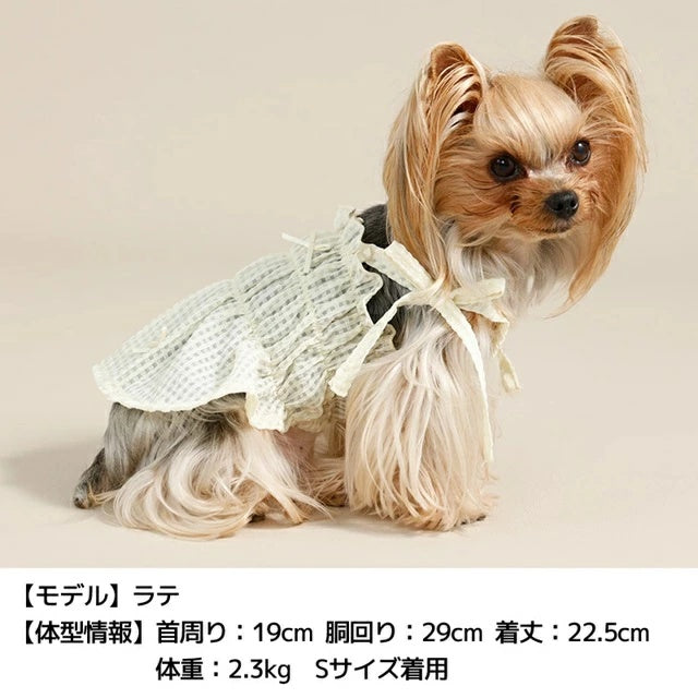 アントゥトゥ Un TouTou ティアードキャミワンピ【犬服 ドッグウエア ウエア ワンピース スカート ドレス セレブ】