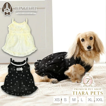 アントゥトゥ Un TouTou レーシーラメワンピ【犬服 ドッグウエア ウエア ワンピース スカート ドレス セレブ】