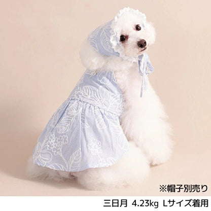 アントゥトゥ Un TouTou 花柄刺しゅうワンピ【犬服 ドッグウエア ウエア ワンピース スカート ドレス セレブ】