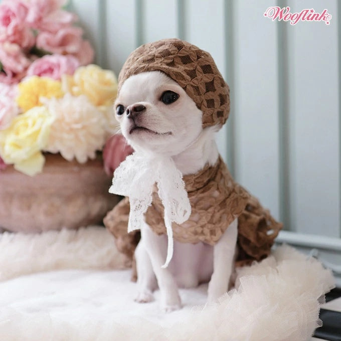 ウーフリンク WOOFLINK MIDNIGHT SONATA BERET【犬服 犬用 帽子 ベレー帽 セレブ】