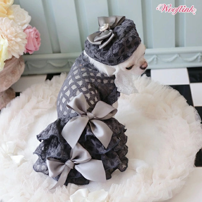 ウーフリンク WOOFLINK MIDNIGHT SONATA BERET【犬服 犬用 帽子 ベレー帽 セレブ】
