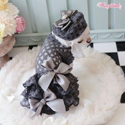 ウーフリンク WOOFLINK MIDNIGHT SONATA BERET【犬服 犬用 帽子 ベレー帽 セレブ】