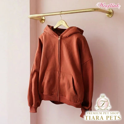 ウーフリンク WOOFLINK MILKSHAKE ZIP UP HOODIE FOR MOM (NEW COLORS)【オーナー用 ママ用 トップス フーディ パーカー セレブ】