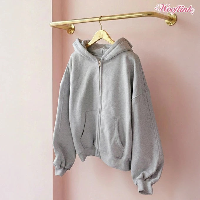 ウーフリンク WOOFLINK MILKSHAKE ZIP UP HOODIE FOR MOM (NEW COLORS)【オーナー用 ママ用 トップス フーディ パーカー セレブ】