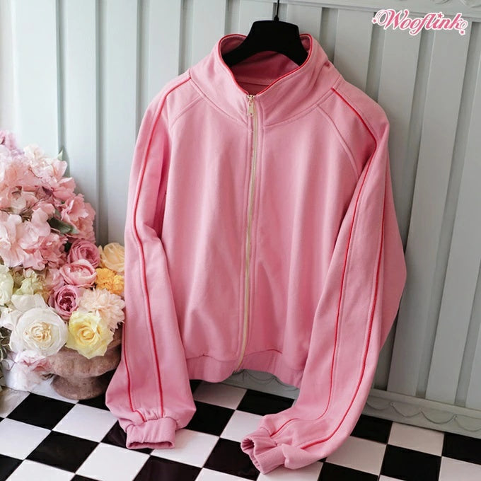 ウーフリンク WOOFLINK LOLLIPOP ZIP UPSWEATSHIRT JACKET FOR MOM【オーナー用 ママ用 トップス アウター ジャケット セレブ】