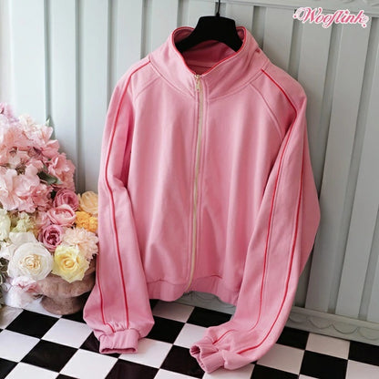 ウーフリンク WOOFLINK LOLLIPOP ZIP UPSWEATSHIRT JACKET FOR MOM【オーナー用 ママ用 トップス アウター ジャケット セレブ】