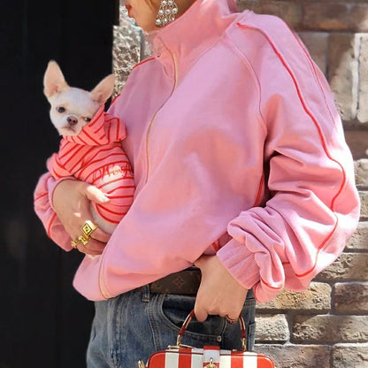 ウーフリンク WOOFLINK LOLLIPOP ZIP UPSWEATSHIRT JACKET FOR MOM【オーナー用 ママ用 トップス アウター ジャケット セレブ】