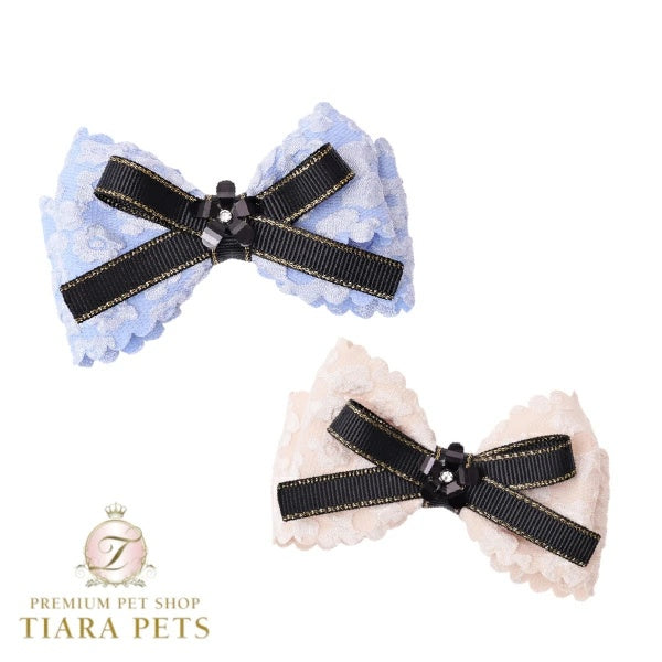 ゴッドピヴァ GODPIVA ★ご予約★ ロイヤルブルームリボンバレッタ【犬服 ヘアアクセサリー アクセサリー バレッタ セレブ】