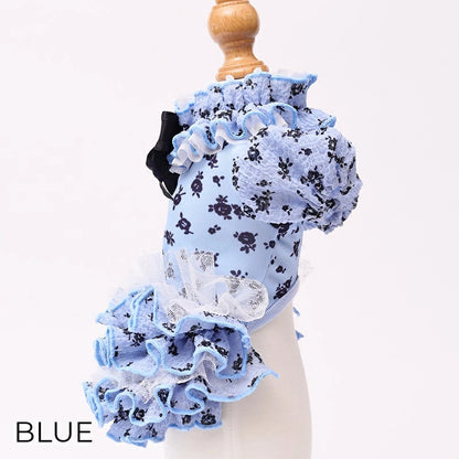 ゴッドピヴァ GODPIVA ★ご予約★ COOLサッカーブロッサムワンピース【犬服 ドッグウエア ウエア ワンピース ドレス スカート セレブ】