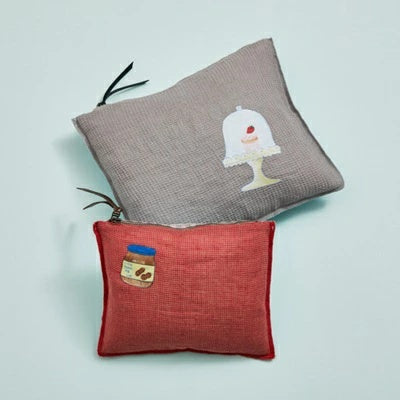 ルイスドッグ louisdog Strawberry Cup Cake Goose Pillow【小型犬 犬用 ピロー 枕 クッション セレブ】