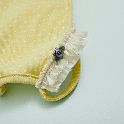 ルイスドッグ louisdog Sunday Square Romper/Butter Yellow【小型犬 犬用 ドッグウエア ウエア ロンパース セレブ】