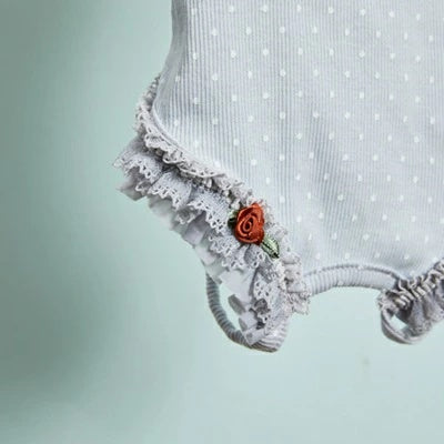 ルイスドッグ louisdog Sunday Square Romper/Sky Mist【小型犬 犬用 ドッグウエア ウエア ロンパース セレブ】