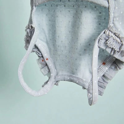 ルイスドッグ louisdog Sunday Square Romper/Sky Mist【小型犬 犬用 ドッグウエア ウエア ロンパース セレブ】