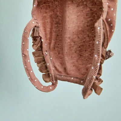 ルイスドッグ louisdog Sunday Square Romper/Brick Rose【小型犬 犬用 ドッグウエア ウエア ロンパース セレブ】