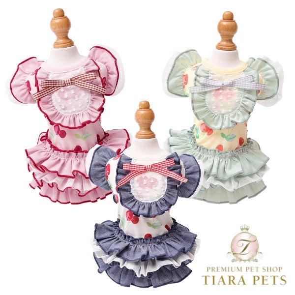 ゴッドピヴァ GODPIVA COOLプティチェリーワンピース【犬服 ドッグウエア ウエア ワンピース ドレス スカート セレブ】