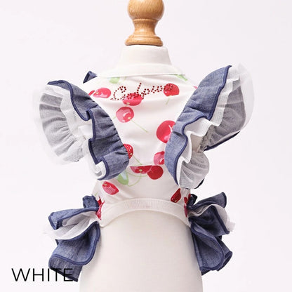 ゴッドピヴァ GODPIVA COOLプティチェリーワンピース【犬服 ドッグウエア ウエア ワンピース ドレス スカート セレブ】