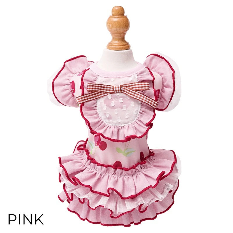 ゴッドピヴァ GODPIVA COOLプティチェリーワンピース【犬服 ドッグウエア ウエア ワンピース ドレス スカート セレブ】
