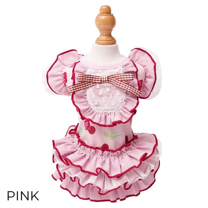 ゴッドピヴァ GODPIVA COOLプティチェリーワンピース【犬服 ドッグウエア ウエア ワンピース ドレス スカート セレブ】