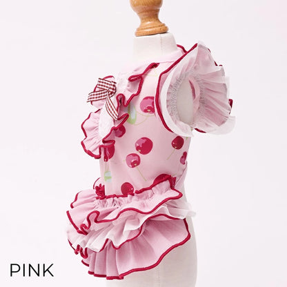 ゴッドピヴァ GODPIVA COOLプティチェリーワンピース【犬服 ドッグウエア ウエア ワンピース ドレス スカート セレブ】