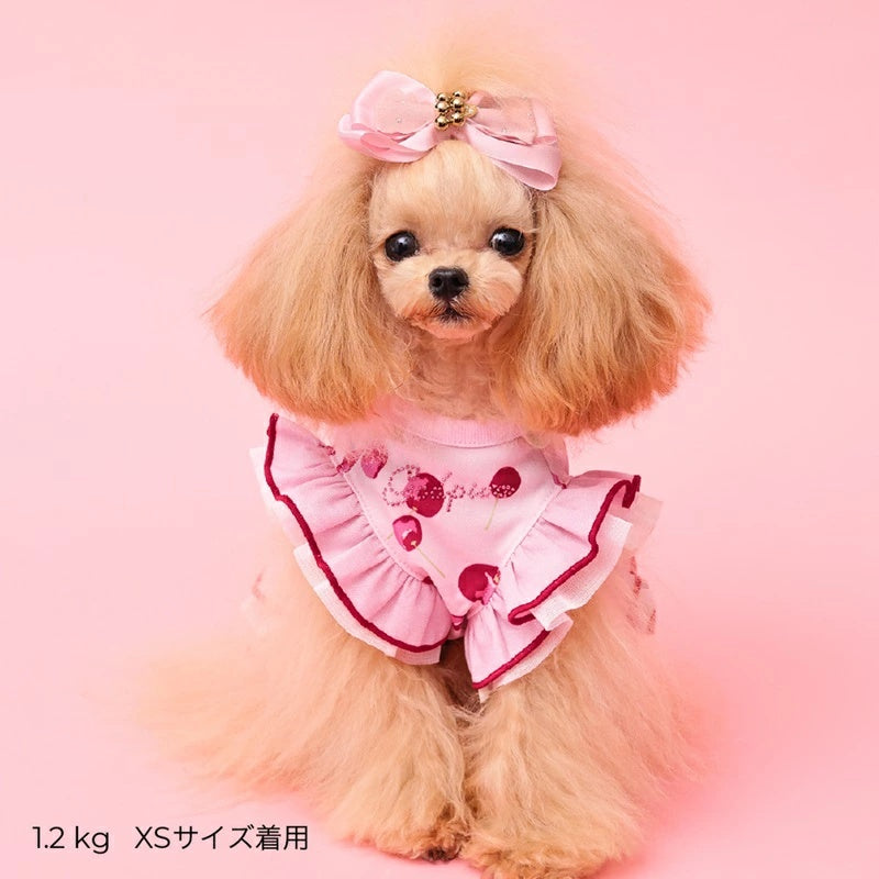 ゴッドピヴァ GODPIVA COOLプティチェリーワンピース【犬服 ドッグウエア ウエア ワンピース ドレス スカート セレブ】