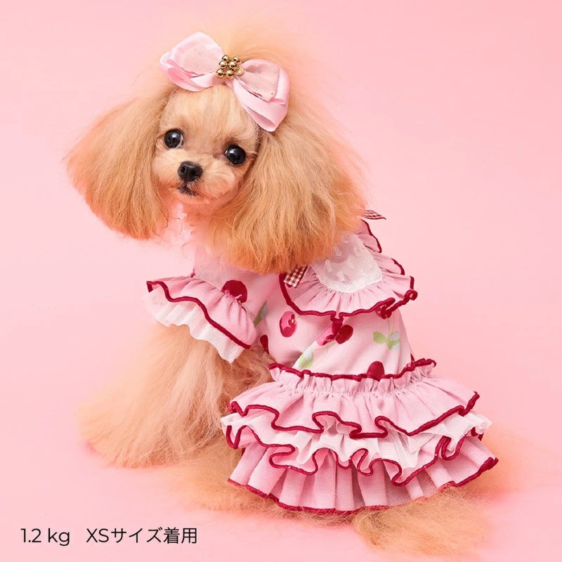ゴッドピヴァ GODPIVA COOLプティチェリーワンピース【犬服 ドッグウエア ウエア ワンピース ドレス スカート セレブ】