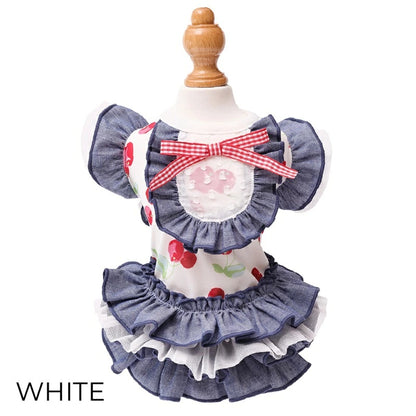 ゴッドピヴァ GODPIVA COOLプティチェリーワンピース【犬服 ドッグウエア ウエア ワンピース ドレス スカート セレブ】