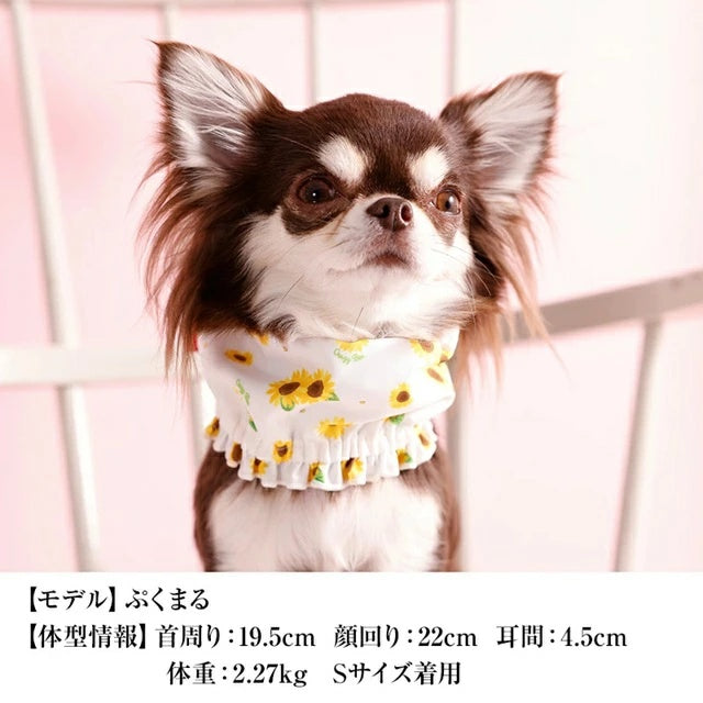 クレイジーブー CRAZYBOO ひまわり柄クールネック【犬服 犬用 ドッグウエア ウエア COOL ネック 保冷剤 セレブ】