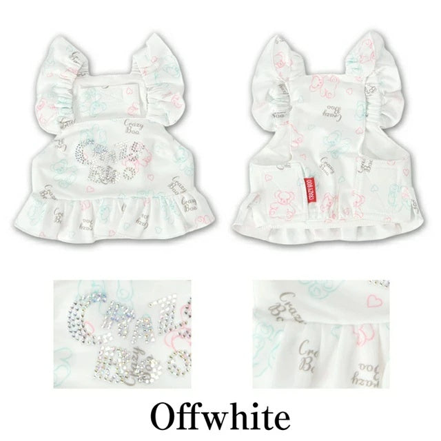 クレイジーブー CRAZYBOO 袖フリルクールエプロン【犬服 犬用 ドッグウエア ウエア エプロン セレブ】